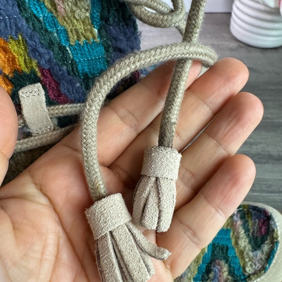 Sam Edelman Fur Lined Multi Color Woven boots size 6 - Picture 7 of 8